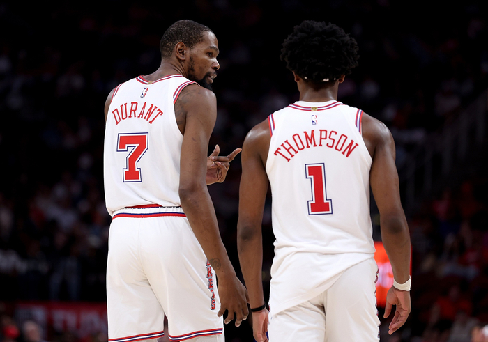 火箭球员申京阿门谈杜兰特影响 季后赛对阵湖人